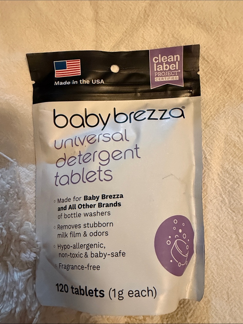 Baby Brezza Universal Detergent Tablets - White (120 Tablets)